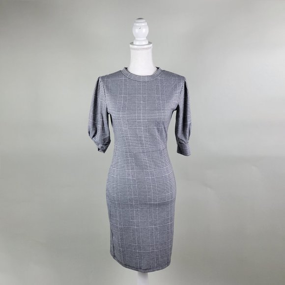 H&M Dresses & Skirts - H&M Houndstooth Short Sleeve Sheath Dress size small